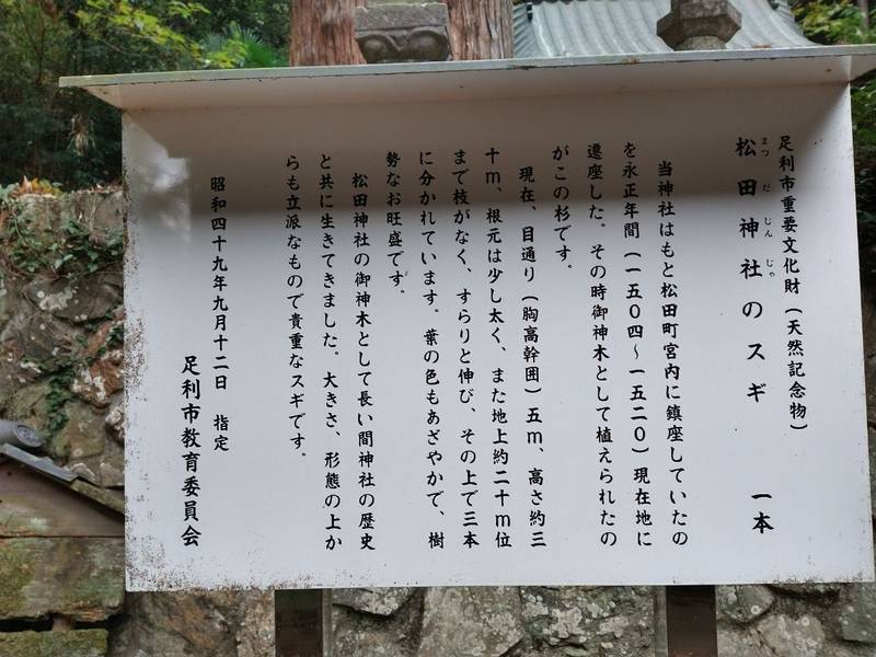 松田神社,栃木県足利市大字松田町1276