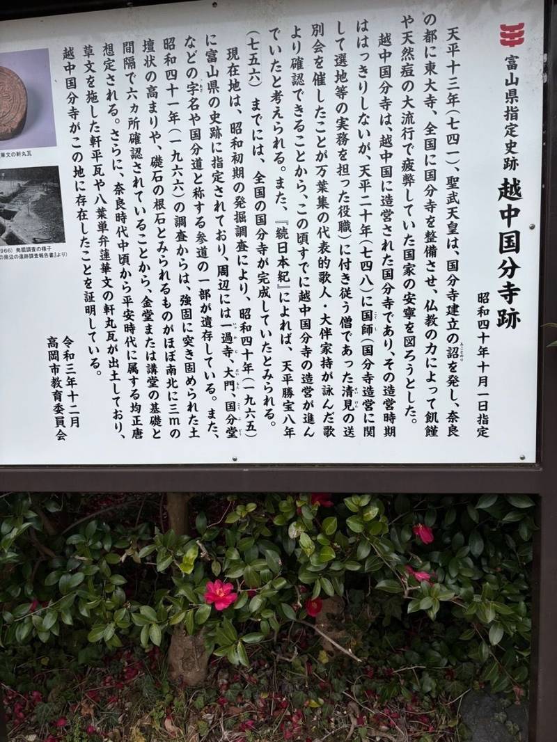 越中国分寺跡,富山県高岡市伏木一宮1‐1‐44