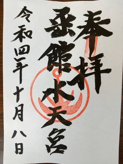 函館水天宮,御朱印,XMAX1966