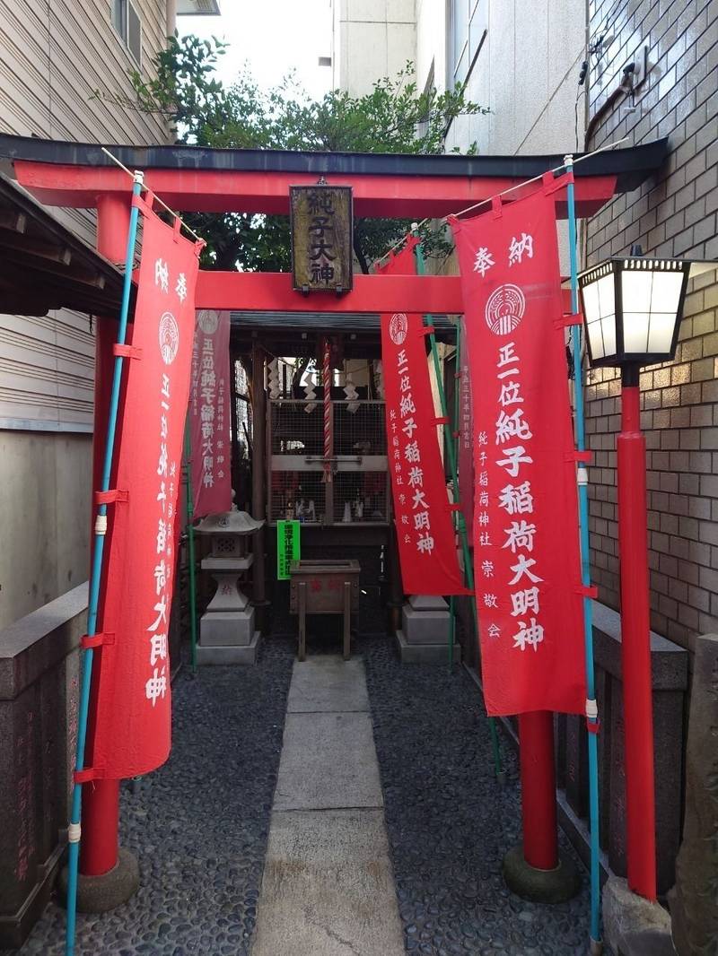 純子稲荷神社,東京都中央区日本橋茅場町3-13-6