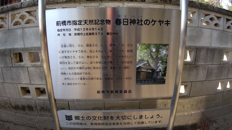 春日神社,群馬県前橋市上佐鳥町３４７