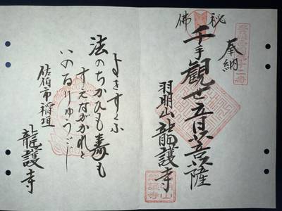龍護寺,御朱印,ミヤシーン
