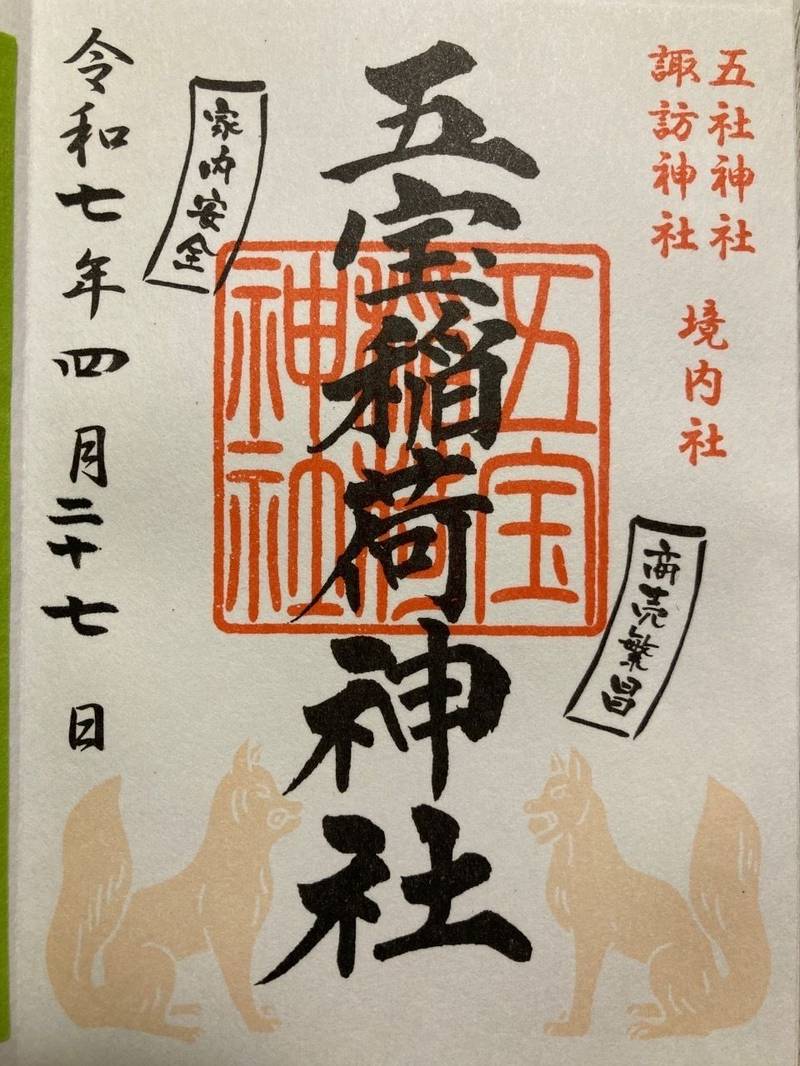 五宝稲荷社  (五社神社境内社),静岡県浜松市中区利町302−５