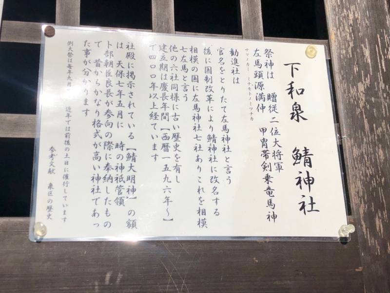 鍋屋鯖神社 (鯖大明神),神奈川県横浜市泉区和泉町705