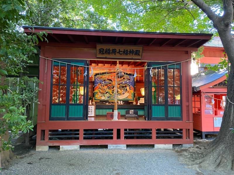 冠稲荷神社七福神殿,群馬県太田市細谷町1