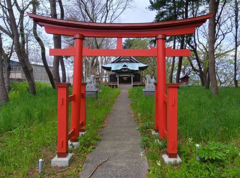 鶏沢稲荷神社,青森県上北郡横浜町鶏沢