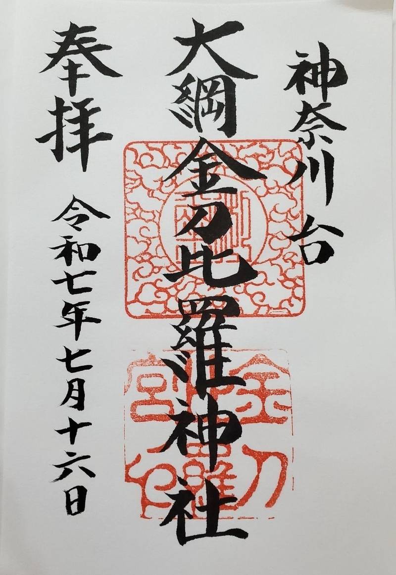 大綱金刀比羅神社,神奈川県横浜市神奈川区台町7-34