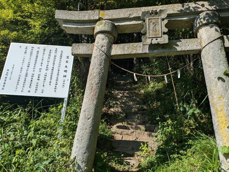 笠石大明神,山梨県山梨市牧丘町西保中１０５２