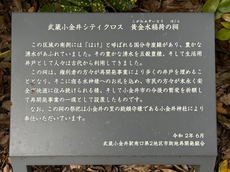 黄金水稲荷,東京都小金井市本町6-2-30