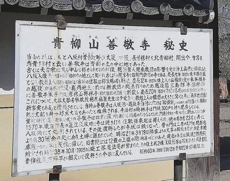 善敬寺,滋賀県彦根市八坂町1420