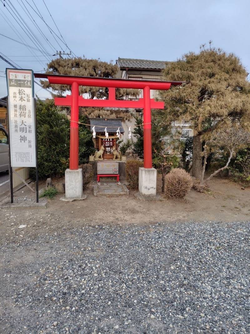 松本稲荷大明神,群馬県高崎市我峰町72
