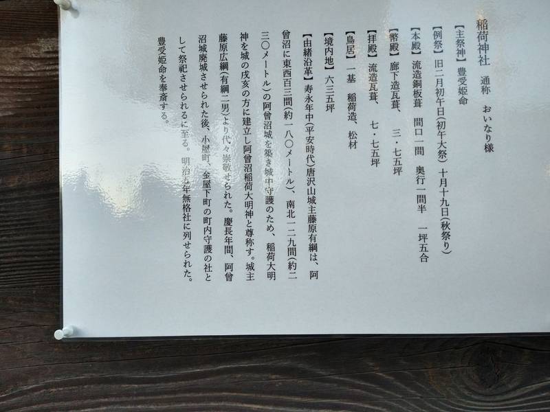 稲荷神社   (金屋下町),栃木県佐野市金屋下町2454