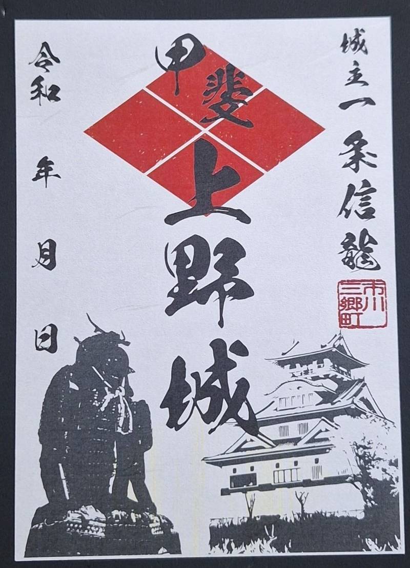 上野城趾,山梨県西八代郡市川三郷町上野3158