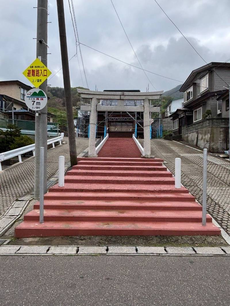扇石愛宕神社,北海道檜山郡上ノ国町字扇石122番地
