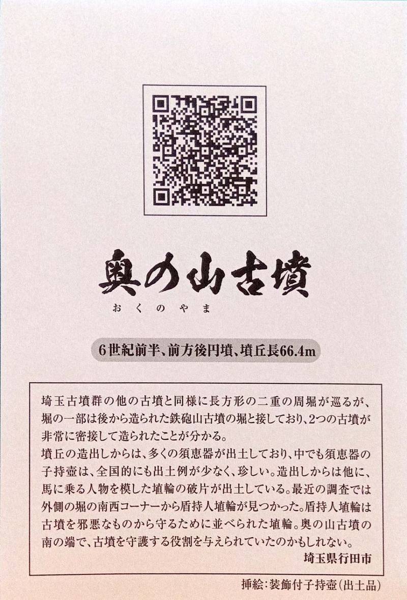 奥の山古墳,埼玉県行田市渡柳
