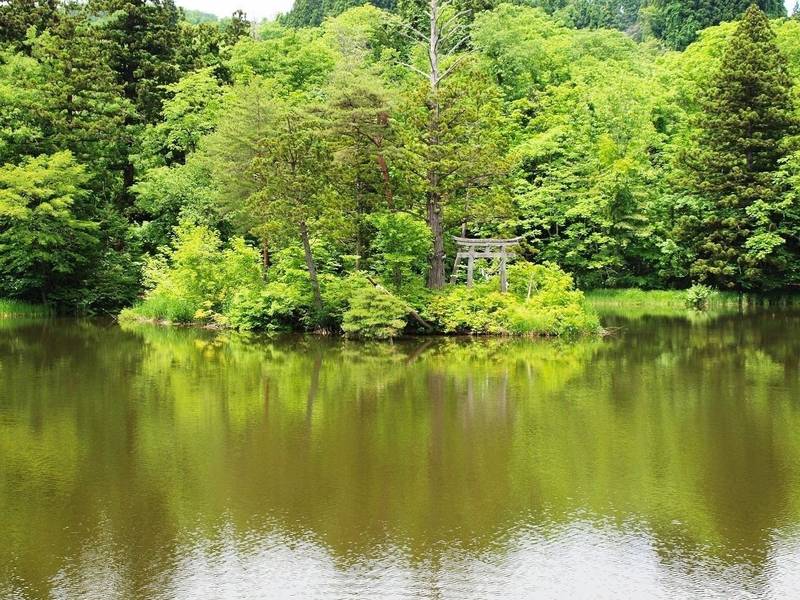 浮島稲荷神社 西村山郡朝日町 山形県 Omairi おまいり 浮島稲荷神社 西村山郡朝日町 山形県 Omairi おまいり