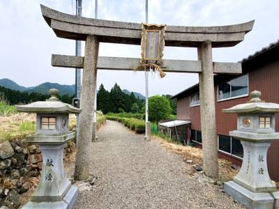 熊野神社   (土山町山中)